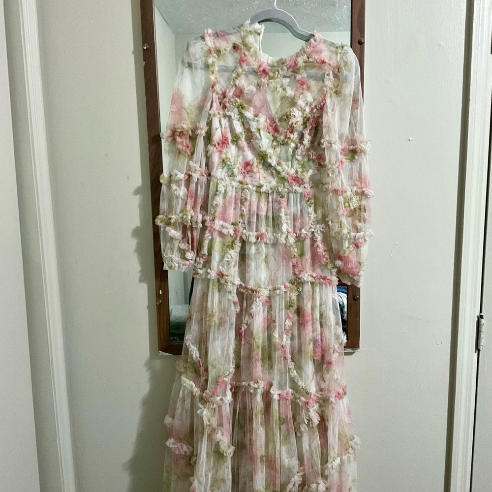 Needle & Thread Harlequin Rose ruffle gown - Picture 2 of 3